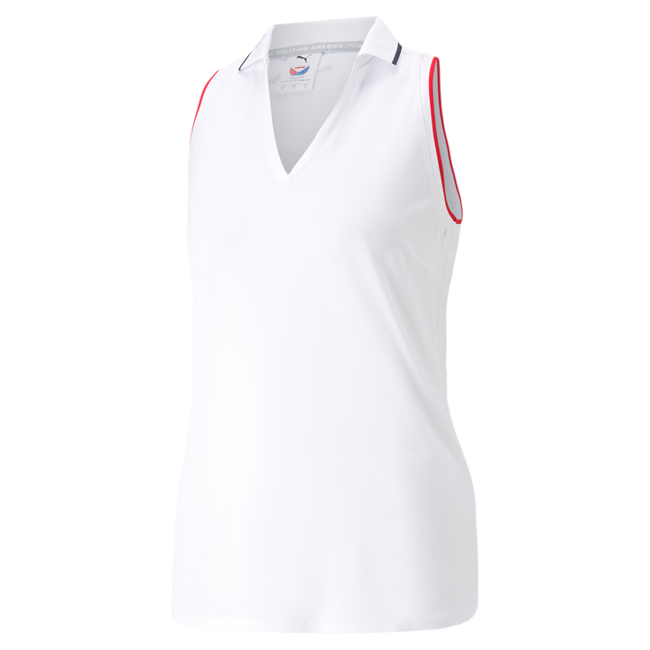 Womens PUMA X VA Rosie Sleeveless Golf Polo