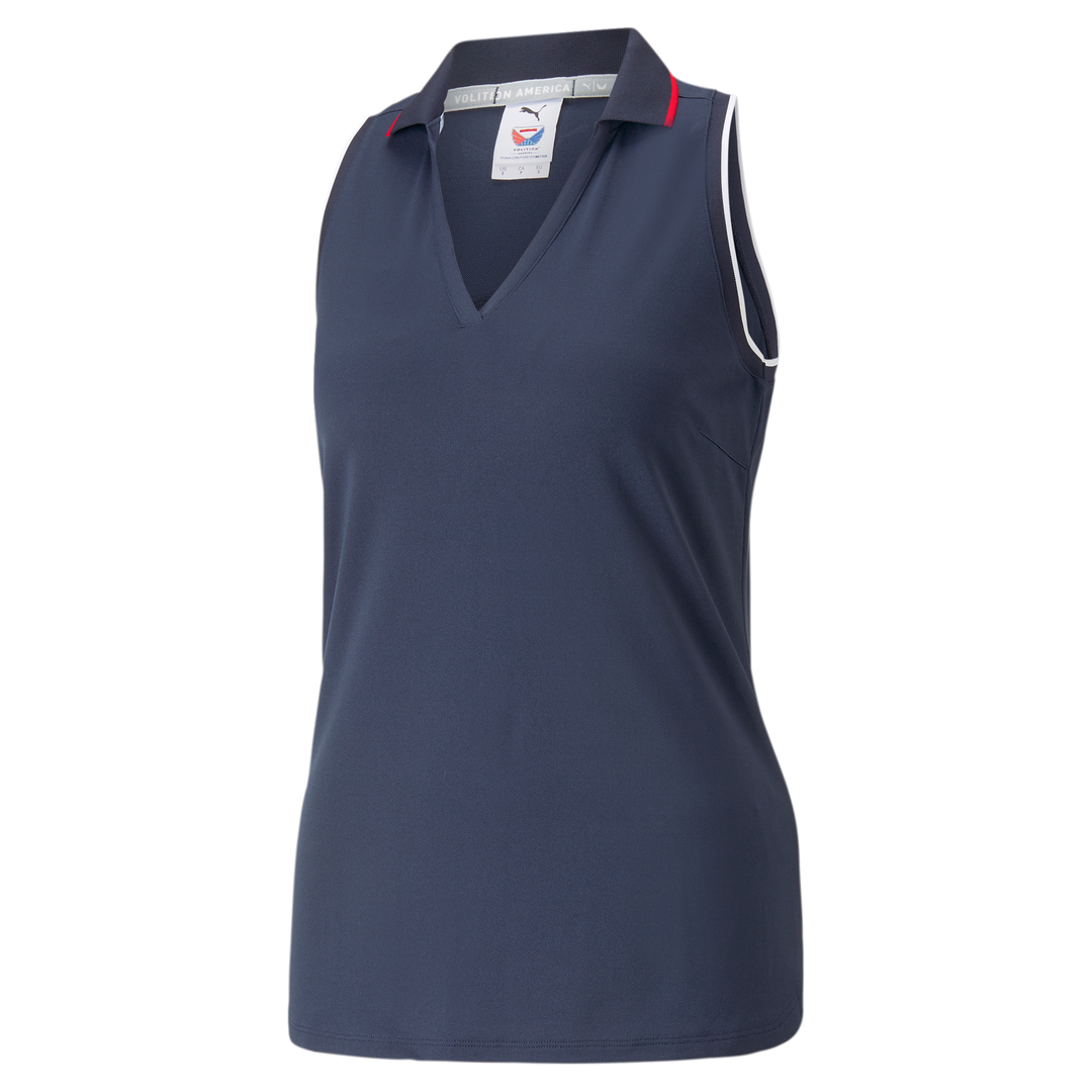 Womens PUMA X VA Rosie Sleeveless Golf Polo