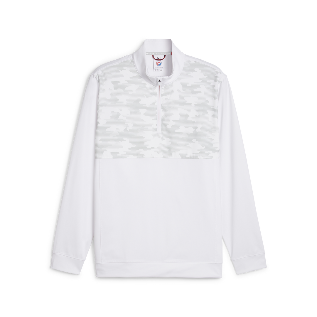 PUMA X VA Camo Cover 1/4 Golf Zip