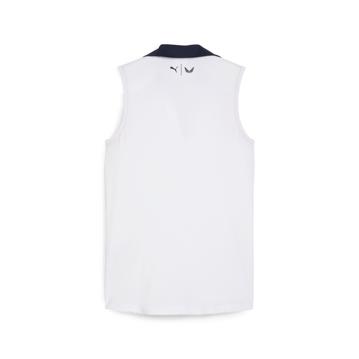 Womens PUMA X VA Piped Sleeveless Golf Polo