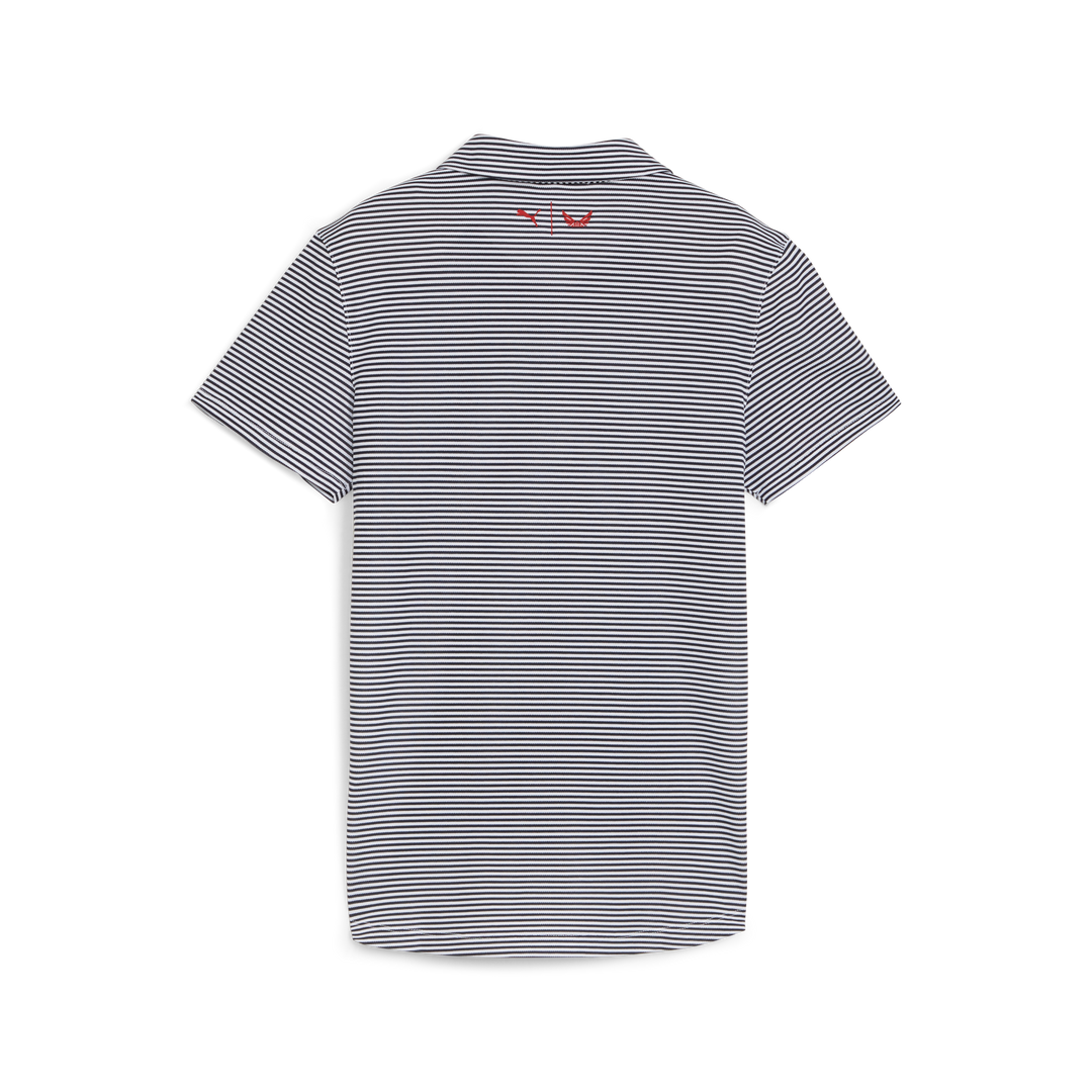 Womens PUMA X VA Pique Stripe Golf Polo