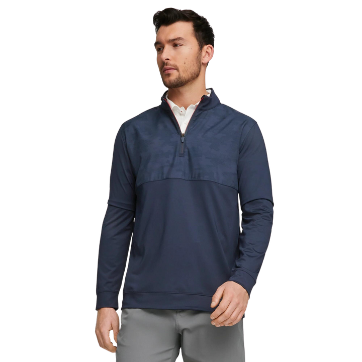 PUMA X VA Camo Cover 1/4 Golf Zip