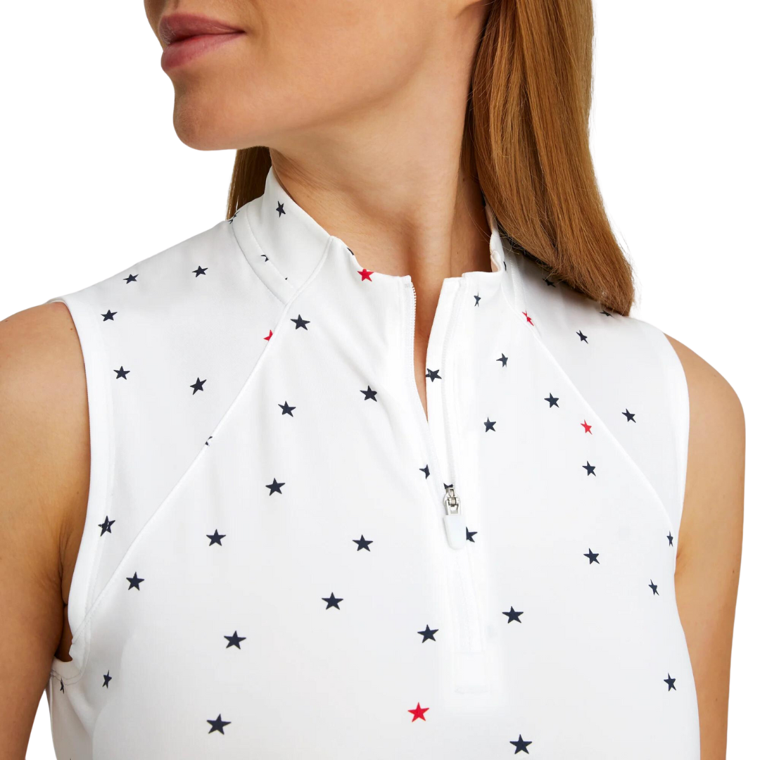 Womens PUMA X VA Stars Sleeveless Golf Polo