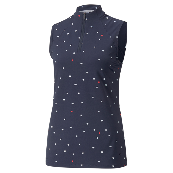 Womens PUMA X VA Stars Sleeveless Golf Polo
