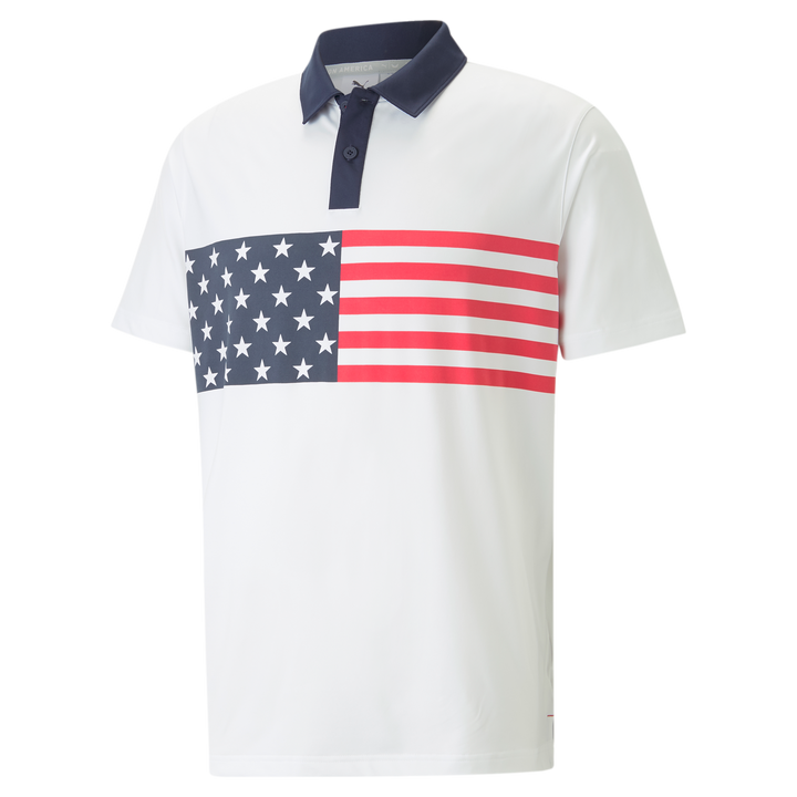 PUMA X VA Flag Stripe Polo
