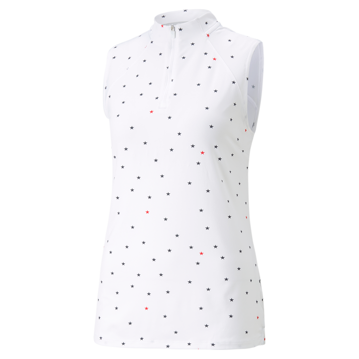 Womens PUMA X VA Stars Sleeveless Golf Polo
