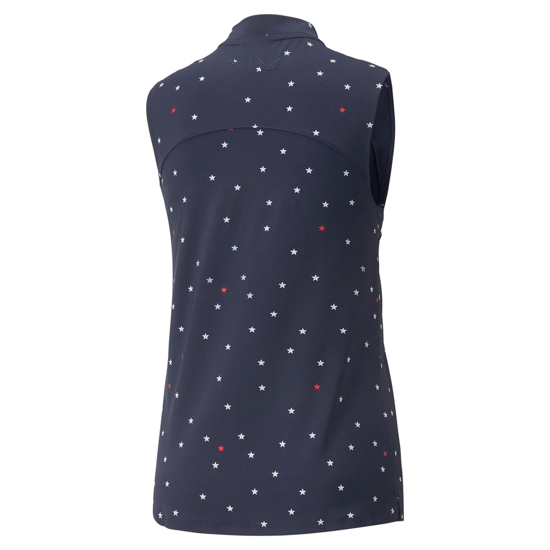 Womens PUMA X VA Stars Sleeveless Golf Polo