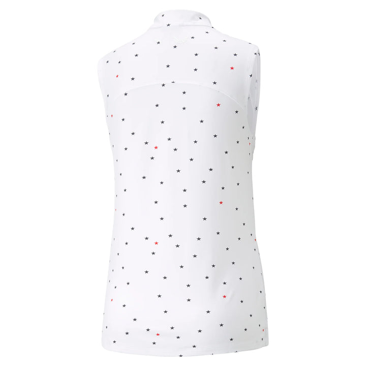 Womens PUMA X VA Stars Sleeveless Golf Polo