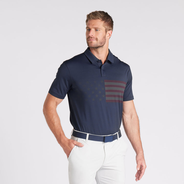 PUMA X VA Flag Stripe Polo