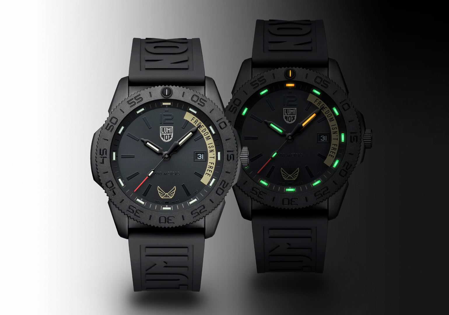 ⭐️Luminox Audio kilowatt JET BLACK FitEar Blackout Watches | Luminox Watches